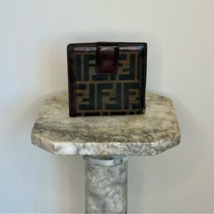 Fendi Dark Brown Leather Wallet